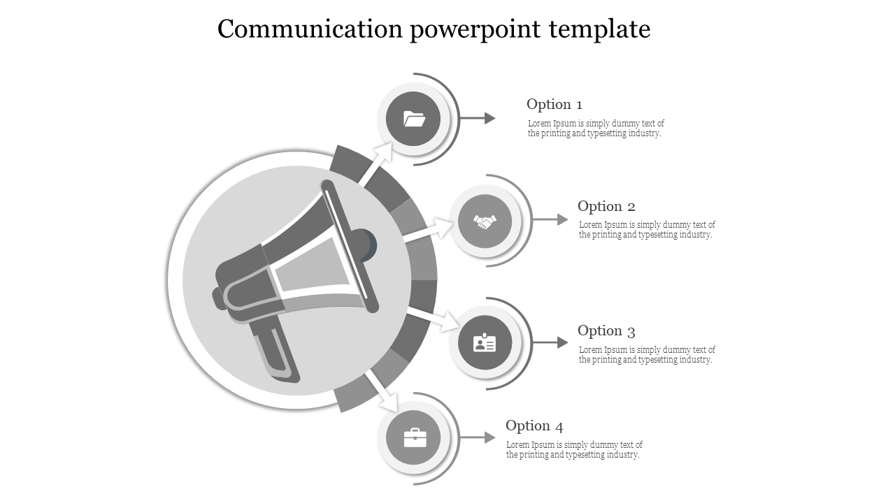 communication powerpoint template-Gray